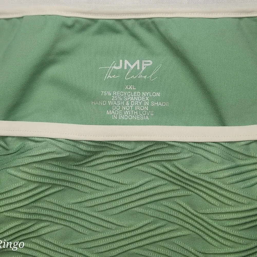 JMP The Label Seafoam Green Textured Bandeau Bikini Set XXL - Picture 6 of 6
